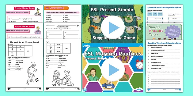 Presente simple verbo PLAY en inglés - Ejercicios inglés online
