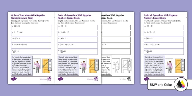seventh-grade-order-of-operations-with-negative-numbers-escape-room