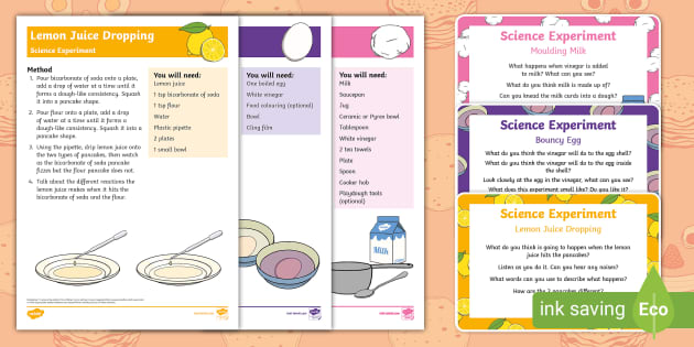 EYFS Pancake Day Science Experiments Resource Pack - Twinkl