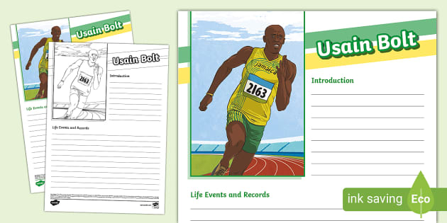 usain bolt biography ks2