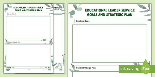 Education Leader: EL Goals And Strategic Plan (teacher Made)