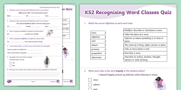 ks2-recognising-word-classes-paper-quiz-teacher-made