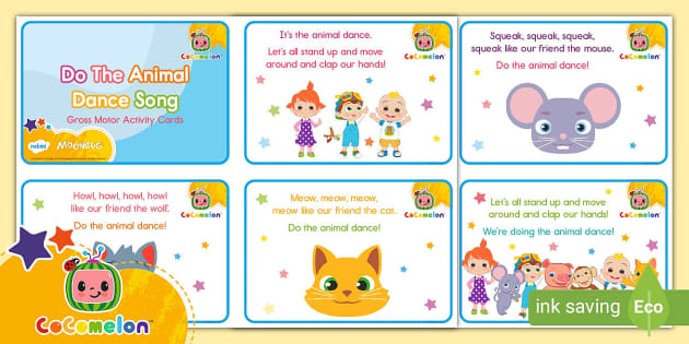 FREE! - CoComelon: The Animal Dance Song Gross Motor Activity Cards