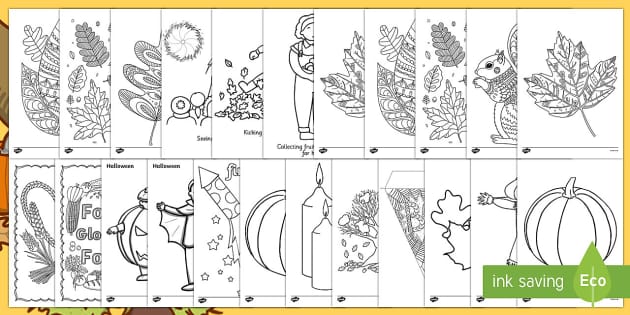 Autumn Colouring Resource Pack öğretmen Yaptı Twinkl