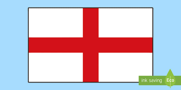 England Flag Display Poster