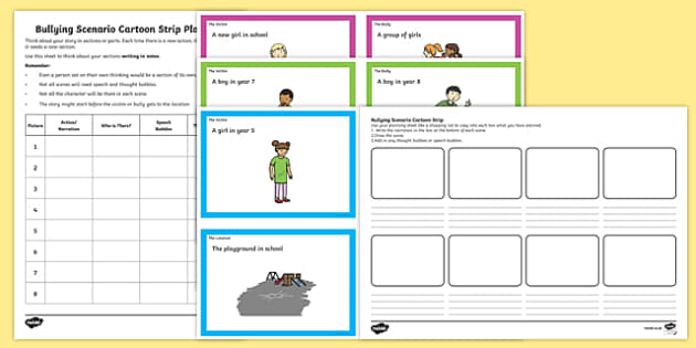 Anti Bullying Week Bullying Scenario Cards and Activities