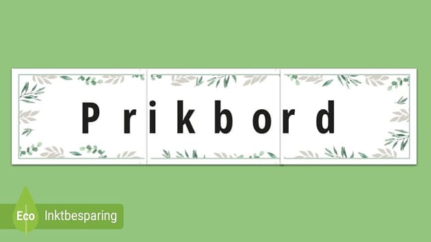broeden Weigeren periscoop Botanisch Prikbord Banner (teacher made) - Twinkl