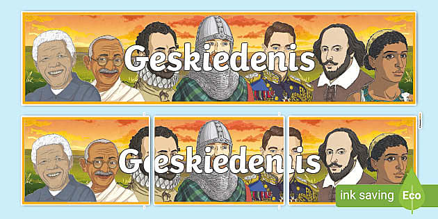 Geskiedenis Vertoonbanier (teacher made) - Twinkl