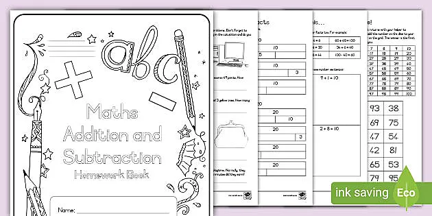 addition and subtraction worksheets pdf grade 2 workbook