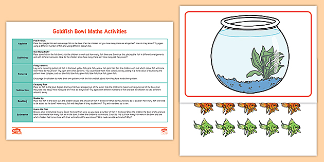 👉 EYFS Goldfish Bowl Maths Activities (teacher made)