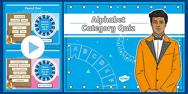 Alphabet Game Category And Topics Quiz Ks2 Resource