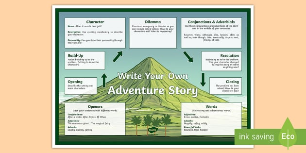 write essay about adventure story