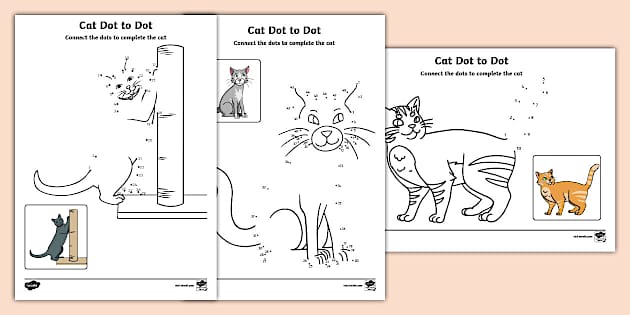 FREE! - Dot to Dot Cat Activity | Twinkl Resources - Twinkl