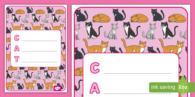 Cat Acrostic Poem Template (teacher made) - Twinkl