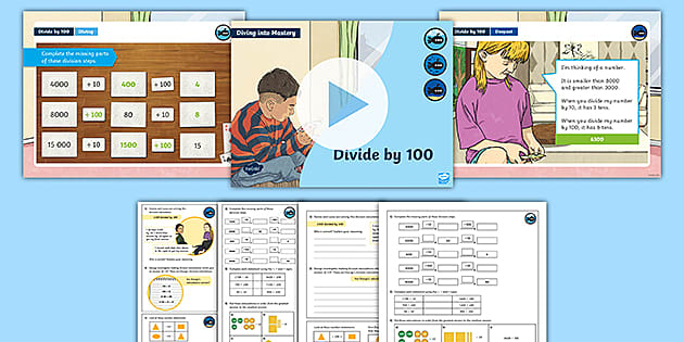 👉 White Rose Maths Compatible Year 4 Step 6 Divide by 100