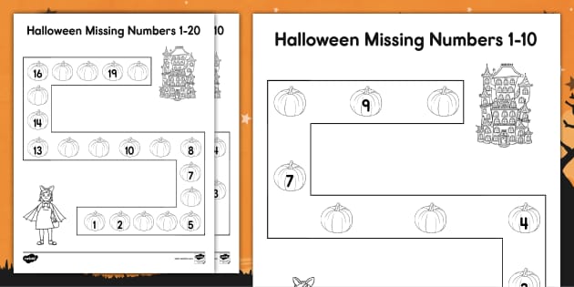 FREE Back to School Sequencing Numbers 1-10 Printable Puzzles