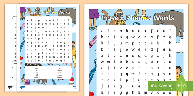 Phase 5 Words Word Search Teacher Made