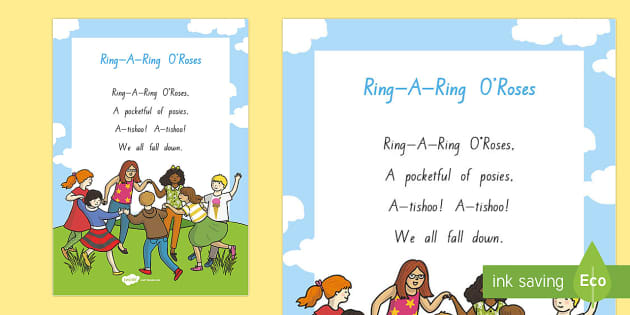 Ring-a-ring O' Roses Sequencing (teacher made) - Twinkl