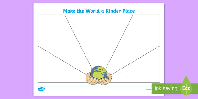 World Kindness Day - Writing Worksheet - Years 1-2 - Twinkl