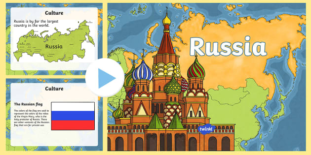 All About Russia PowerPoint for 3rd 5th Grade teacher made