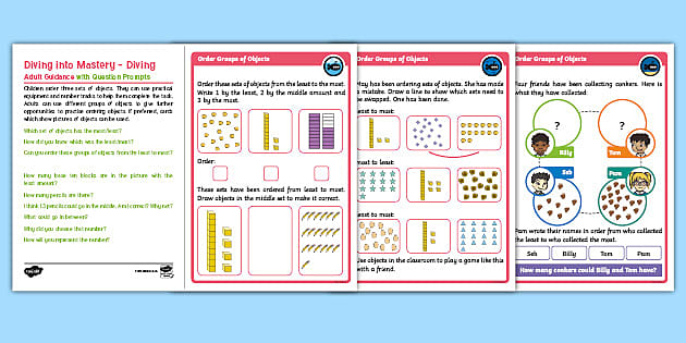 👉 White Rose Maths Compatible Year 1 Order Groups of Objects