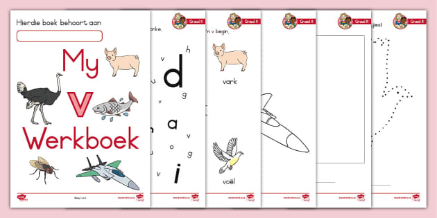 Graad R Klanke Werkboek V (teacher Made) - Twinkl