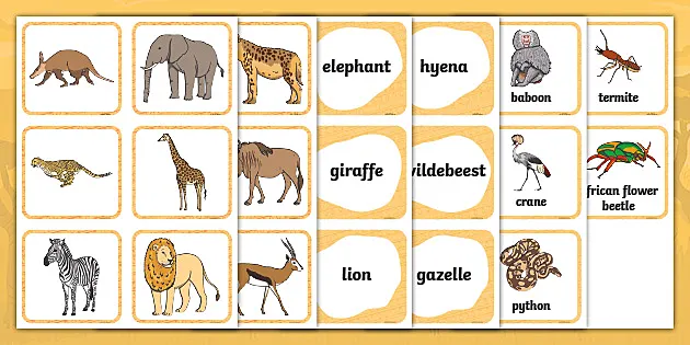 african animals names