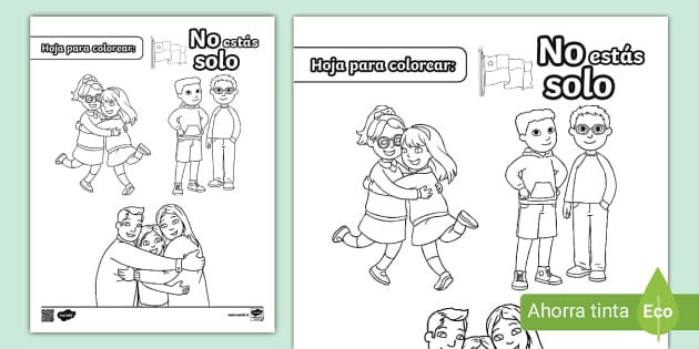 Hoja para colorerar No est s solo - Sa A 1671826934 Hojas Para Colorerar No Estas Solo Ver 1 