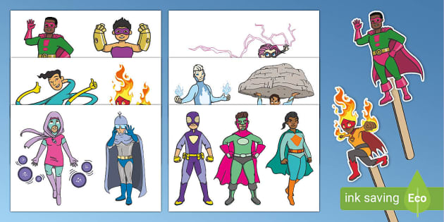 Superhero Puppets To Make (Hecho por educadores) - Twinkl