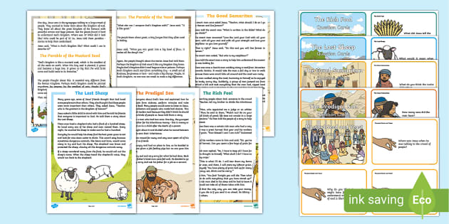 Bible Parables for Children Resource Pack (teacher made)