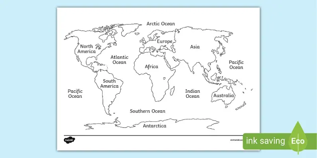 ocean map for kids