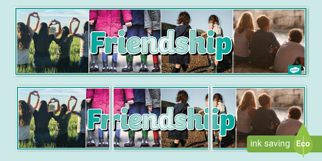 Friendship Photo Display Banner (teacher made) - Twinkl