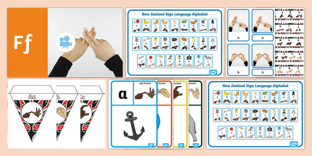 NZSL Alphabet Resource Set | Communication Supports | Twinkl