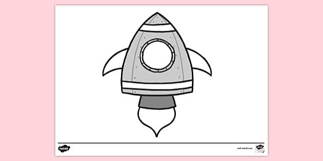 Rocket Coloring Page Vehicle Illustration Stock Vector - Illustration of  cosmos, transportation: 242460808