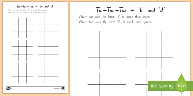 FREE Tic-tac-Toe Printable Board (teacher made) - Twinkl