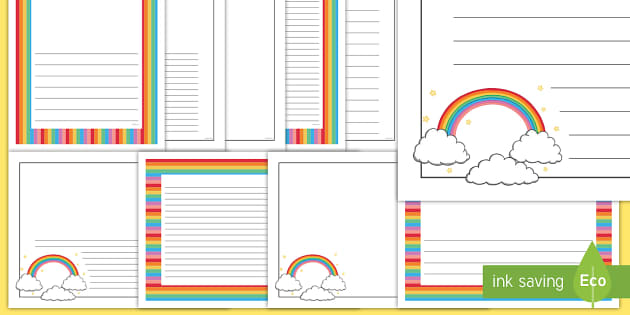 rainbow border design