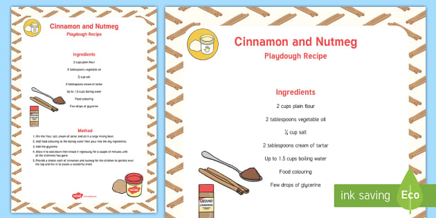 Cinnamon And Nutmeg Playdough Recipe teacher Made 