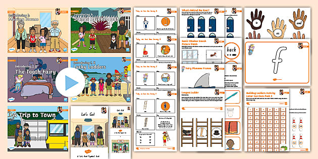 * NEW * 'h, b, f, l' Level 2 Week 5 Weekly Lesson Pack