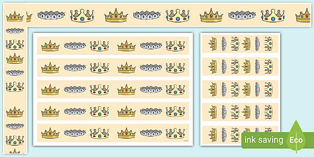 Crowns Display Borders (teacher made) - Twinkl