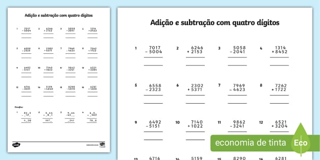 Pra facilitar a vida de vocês na resolução de operações matemáticas co