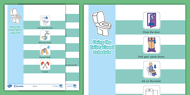 Twinkl Symbols Using The Toilet Visual Schedule Twinkl