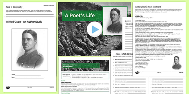 Third Level Wilfred Owen Poetry Context Pack - Twinkl