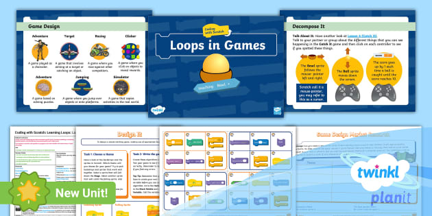 Computing: Coding with Scratch: Learning Loops: Loops in Games Year 3