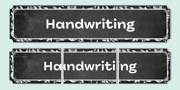 Chalkboard-Themed Handwriting Display Banner (profesor hizo)