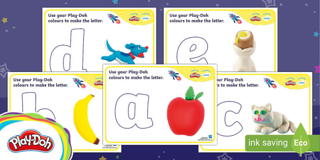 Free printable alphabet play doh mats - My Mommy Style