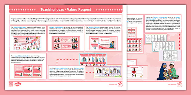 Teaching Ideas - Values - Respect (teacher made) - Twinkl