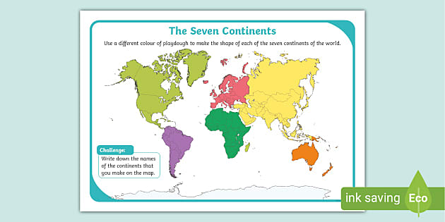 Map Of The World Sheet (Teacher-Made) - Twinkl