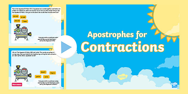 Possessive Pronouns & Contractions: Definition & Examples - Video & Lesson  Transcript