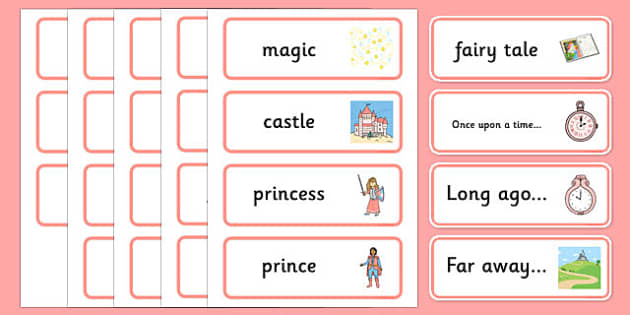 Fairy Tale Word Cards - ESL Fairy Tale Vocabulary - Twinkl