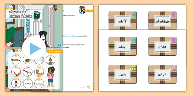 Phonics: Level 5: Week 17: Lesson 1 Pack 'wh' saying /w/